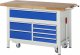 Werkbank mit Fahrgestell 8921 | B1500xT700xH920mm | 7xSchublade-VA Werkbank mit Fahrgestell 8921 | B1500xT700xH920mm | 7xSchublade-VA