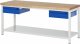 Werkbank 8002I6 | B2000xT700xH840mm | Ablageboden Metall | 2xSchublade-TA