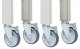 Rollensatz WB 7000 inkl. Rückenloch | 4 Lenkrollen mit Feststeller Rollensatz WB 7000 inkl. Rückenloch | 4 Lenkrollen mit Feststeller