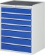 Schubladenschrank XL7.10 | B770xT650xH1035mm | MT-Top-25mm | 7xSchublade-TA Schubladenschrank XL7.10 | B770xT650xH1035mm | MT-Top-25mm | 7xSchublade-TA