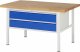 Werkbank höhenverstellbar 8325A2 | B1500xT900xH840-1040mm | 2xSchublade-VA