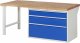 Werkbank 7708A1 | B2000xT900xH890mm | 3xSchublade-VA