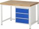Werkbank 8157A1 | B1250xT900xH840mm | 3xSchublade-VA