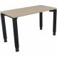 Schreibtisch Vierfuß Quadratrohr B1200xT600xH680-820 an/Eiche Natur