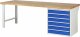 Werkbank 7616A1 | B2500xT900xH890mm | 6xSchublade-TA Werkbank 7616A1 | B2500xT900xH890mm | 6xSchublade-TA
