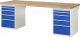 Werkbank 7511A3 | B2500xT900xH840mm | 10xSchublade-VA