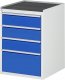 Schubladenschrank L5.3 | B580xT650xH825mm | MT-Top-25mm | 4xSchublade-VA Schubladenschrank L5.3 | B580xT650xH825mm | MT-Top-25mm | 4xSchublade-VA