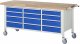 Fahrbare Werkbank 8579 | B2000xT700xH880mm | 12xSchublade-VA Fahrbare Werkbank 8579 | B2000xT700xH880mm | 12xSchublade-VA