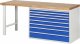 Werkbank 7719A1 | B2000xT700xH890mm | 8xSchublade-TA Werkbank 7719A1 | B2000xT700xH890mm | 8xSchublade-TA