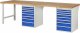 Werkbank 7519A8 | B3000xT900xH890mm | 16xSchublade-VA Werkbank 7519A8 | B3000xT900xH890mm | 16xSchublade-VA