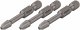 HAZET Schlag- | Maschinenschrauber Torsions-Bits 2215SLG-PH1/3 ∙ 1/4 Zoll (6,3 mm) Sechskant massiv ∙ Kreuzschlitz Profil PH ∙ 3-