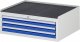 Schubladenschrank XL1.2 | B770xT650xH285mm | MT-Top-25mm | 3xSchublade-TA