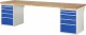 Werkbank 7511A3 | B3000xT900xH840mm | 10xSchublade-TA