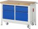 Werkbank mit Fahrgestell 8466I2 | B1250xT700xH880mm | 2xSchublade-TA | 2xTüren Werkbank mit Fahrgestell 8466I2 | B1250xT700xH880mm | 2xSchublade-TA | 2xTüren