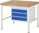 Werkbank höhenverstellbar 8127A1 | B1000xT900xH840-1040mm | 3xSchublade-TA Werkbank höhenverstellbar 8127A1 | B1000xT900xH840-1040mm | 3xSchublade-TA