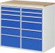 Schubladenschrank LL7.7.7 | B1145xT650xH1035mm | B-Top-25mm | 12xSchublade-TA