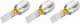HAZET Bit 2208N-4/3 ∙ 1/4 Zoll (6,3 mm) Sechskant massiv ∙ Schlitz Profil ∙ 3-teilig ∙ SW 0,5 x 4 mm