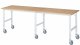 Fahrbarer Arbeitstisch (HV) Tom (6 LR) | B3000xT800xH910-1230mm | B-Platte-25mm Fahrbarer Arbeitstisch (HV) Tom (6 LR) | B3000xT800xH910-1230mm | B-Platte-25mm