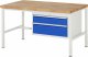 Werkbank höhenverstellbar 8223A1 | B1500xT900xH840-1040mm | 2xSchublade-TA Werkbank höhenverstellbar 8223A1 | B1500xT900xH840-1040mm | 2xSchublade-TA