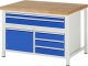 Werkbank höhenverstellbar 8922A2 | B1250xT900xH840-1040mm | 5xSchublade-VA | 1xTür Werkbank höhenverstellbar 8922A2 | B1250xT900xH840-1040mm | 5xSchublade-VA | 1xTür