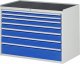 Schubladenschrank XXL5.0 | B1145xT650xH825mm | MT-Top-25mm | 7xSchublade-TA Schubladenschrank XXL5.0 | B1145xT650xH825mm | MT-Top-25mm | 7xSchublade-TA