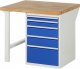 Werkbank 7511A1 | B1000xT900xH890mm | 5xSchublade-TA
