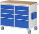 Montagewagen LL5.3.3 | B1145xT650xH975mm | 8xSchublade-TA | B-Top-25mm