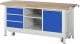Werkbank mit Fahrgestell 8563 | B2000xT700xH880mm | 3xSchublade-TA | 1xTür Werkbank mit Fahrgestell 8563 | B2000xT700xH880mm | 3xSchublade-TA | 1xTür