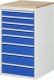 Schubladenschrank L7.8 | B580xT650xH1035mm | B-Top-25mm | 8xSchublade-VA Schubladenschrank L7.8 | B580xT650xH1035mm | B-Top-25mm | 8xSchublade-VA