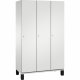 C+P Umkleidespind 4510032S10010 Füße 3Abteile B1200mm lgr/lgr