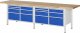 Werkbank höhenverstellbar 8476A2 | B3000xT700xH840-1040mm | 14xSchublade-TA Werkbank höhenverstellbar 8476A2 | B3000xT700xH840-1040mm | 14xSchublade-TA