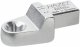 HAZET Einsteck Ringschlüssel 6609C-E11 ∙ 9 x 12 mm Einsteck-Vierkant massiv ∙ Außen TORX® Profil ∙ SW E11