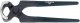 Kneifzange L.180mm Kopf poliert Griffe schwarz lackiert