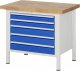 Werkbank höhenverstellbar 8271A2 | B1000xT700xH840-1040mm | 5xSchublade-TA