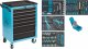 HAZET Werkstattwagen Assistent 178N ∙ Sortiment 178N-7/204 ∙ 204-teilig ∙ Schubladen | flach: 5× 80 x 527 x 348 mm ∙ Schubladen | 