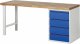 Werkbank 7509I1 | B2000xT700xH890mm | 4xSchublade-TA Werkbank 7509I1 | B2000xT700xH890mm | 4xSchublade-TA