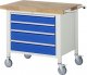 Fahrbare Werkbank 8262 | B1000xT700xH880-1080mm | 4xSchublade-VA