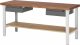 Werkbank höhenverstellbar 7002I7 | B2000xT700xH790-1140mm | 2xSchubladen-TA