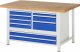 Werkbank höhenverstellbar 8933A2 | B1500xT900xH840-1040mm | 9xSchublade-TA