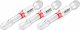 HAZET Bit 2215NSLG-PH3/3 ∙ 1/4 Zoll (6,3 mm) Sechskant massiv ∙ Kreuzschlitz Profil PH ∙ 3-teilig ∙ SW PH3