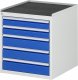 Schubladenschrank L3.20 | B580xT650xH645mm | MT-Top-25mm | 5xSchublade-VA Schubladenschrank L3.20 | B580xT650xH645mm | MT-Top-25mm | 5xSchublade-VA