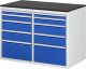 Schubladenschrank LL5.2.2 | B1145xT650xH820mm | M-Top-22mm | 10xSchublade-VA Schubladenschrank LL5.2.2 | B1145xT650xH820mm | M-Top-22mm | 10xSchublade-VA