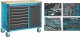 HAZET Werkbank ∙ fahrbar Assistent 179NW ∙ Sortiment 179NW-7/230 ∙ 230-teilig ∙ Schubladen | flach: 6 x 81 x 522 x 398 mm ∙ Schub