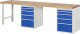 Werkbank 7511A8 | B3000xT700xH890mm | 10xSchublade-TA Werkbank 7511A8 | B3000xT700xH890mm | 10xSchublade-TA