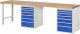 Werkbank 7517A8 | B3000xT700xH840mm | 14xSchublade-TA Werkbank 7517A8 | B3000xT700xH840mm | 14xSchublade-TA