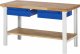 Werkbank 7002I7 | B1500xT700xH840mm | Ablageboden Buche | 2xSchublade-TA Werkbank 7002I7 | B1500xT700xH840mm | Ablageboden Buche | 2xSchublade-TA
