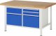 Werkbank höhenverstellbar 8472A2 | B1500xT900xH840-1040mm | 5xSchublade-VA