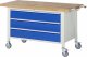 Fahrbare Werkbank 8357 | B1500xT700xH880-1080mm | 3xSchublade-VA