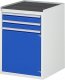 Schubladenschrank L5.7 | B580xT650xH825mm | MT-Top-25mm | 2xSchublade-TA | 1xTür