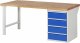 Werkbank 7509A1 | B2000xT900xH890mm | 4xSchublade-VA